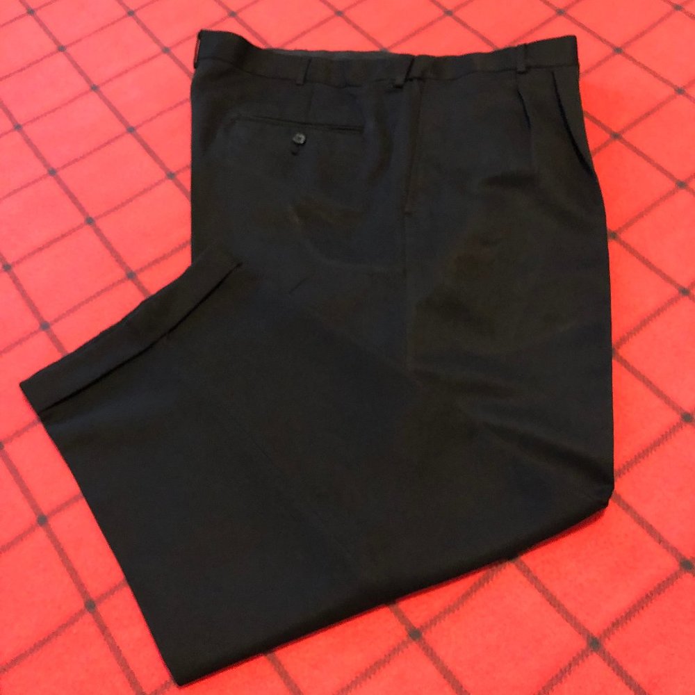 George Expandable Waist Men' 46 x 29.5 Dress Pants